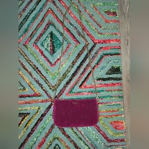 Gucci Magenta Velour Crossbody Beauty Bag With None Branded Chain‎